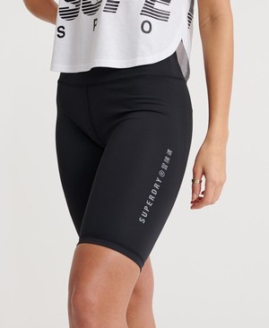 Superdry Training Tight Női Rövidnadrág Fekete | GCQEX9834